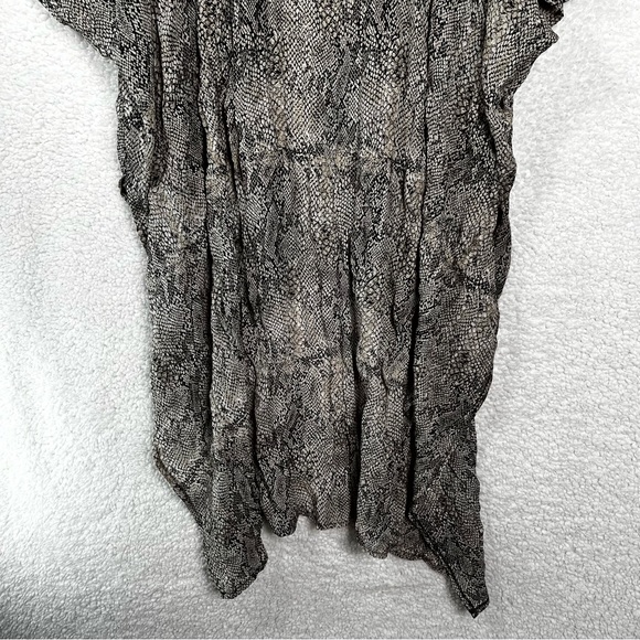 POL Snake Skin Printed Sheer Kimono one size open front lightweight cover up top - Picture 13 of 16